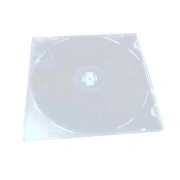 Ubily quadratische Disc-Box Brenn-Disc-Aufbewahrungsbox transparente Kunststoff-Disc-Tasche Disc-Hülle CD-DVD-Disc-Aufbewahrungsbox kann eingelegt werden Abdeckung 50 Stück/Packung 9406