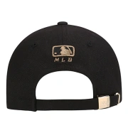 MLBハットユニセックスカップル野球帽韓国版トレンドLAドジャーススポーツハードトップ刺繍入りひさし帽四季ブラックゴールドレーベルLAキャップ周囲調節可能55cm-59cm