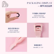 BLJ BEAUTYPIE GENTLE FOLK Eyelash Curler Soaring to the Sky Portable Partial Mini Long-lasting Eyelashes Curved and Shaped Compact Eyebrow Trimmer 2 in 1 Eyelash Curler + Eyebrow Trimmer