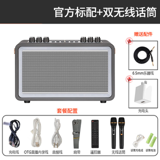 Xian huaida special electric blowpipe small speaker for musical instrument performance, outdoor folk electric acoustic guitar playing and singing audio, charging bluetooth internal recording, zui linglong l2 official standard + dual wireless charging microphones