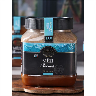 Xianzifu russian imported pure honey sunflower honey original bottle original baume degree 43 crystallized black honey eu standard food forest honey 2jin jin equal to 0.5 kg