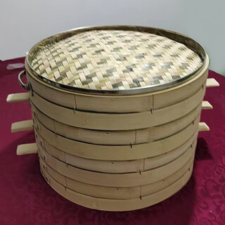 Huilv 52cm baozi shop franchise commercial or household bamboo steamer anqing steamer 8 cages 1 cover 51.5cm outside diameter of the bottom of the steamer