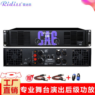 Ridiss professional power amplifier ca series dual-channel high-power professional audio stage sound performance engineering home ktv pure power amplifier ca6 650w*2