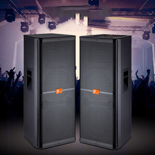 Danmarks high-power outdoor audio subwoofer active set stage performance wedding karaoke mobile speaker dm-252 (pair of dual 15-inch speakers)