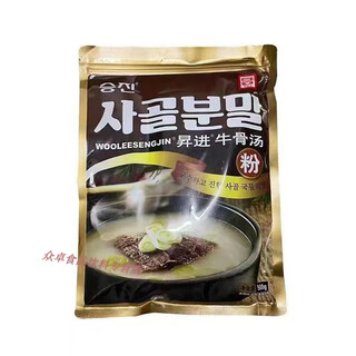 Shihuai shengjin beef bone soup powder 500g bag korean food raw materials oxtail soup large bone soup white soup ramen soup 1 bag