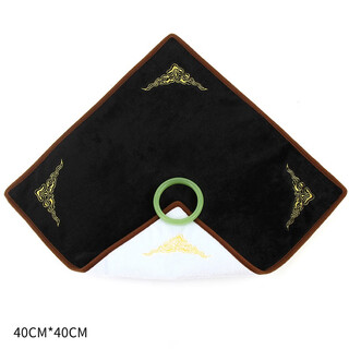 Pei linkai black and white double-sided jewelry display cloth double-sided velvet counter jewelry jade jade viewing cloth cultural play display doily 40cm*40cm