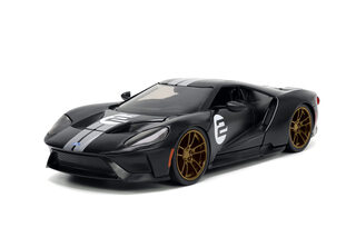 Jada toys ford gt 1 24 simulation alloy remote control car model black and white two-color children and adults collectible toys