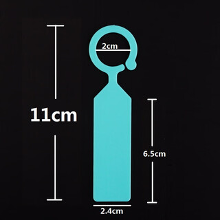 Shipton ring label thickened plastic waterproof plant mark classification color card hanging mark grape seedlings flowers hx cyan 100 pieces