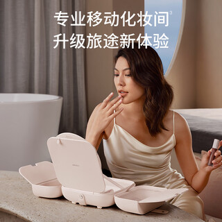 Amiro bag makeup mirror with light led portable foldable makeup mirror multifunctional hd