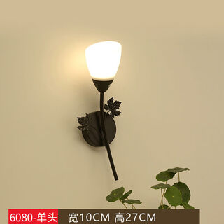 Yaotian bedside lamp bedroom home wall lamp wall mounted stair master bedroom aisle modern simple creative led lamp 6080 black white light