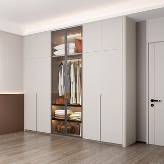 Sophia wardrobe modern simple glass swing door wardrobe bedroom wardrobe cabinet tv cabinet entry cabinet living room furniture customized gold