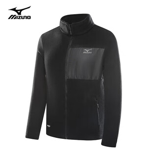 Mizuno outdoor casual jacket men's jacket men's and women's fleece jacket spring and autumn stand collar couple tops