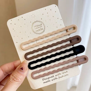 Qindu seamless duckbill clip large bangs clip forehead hair clip side broken hair back of the head female summer hair accessories hair clip