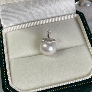 Dl 1998 fat donglai same style pearl pendant single persimmon persimmon ruyi natural l fresh water genuine s925 silver small persimmon necklace single silver pendant - chain not included