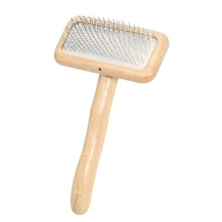 Pet comb, teddy bichon fluffy comb, beauty comb, air cushion comb, hair comb, needle comb, hair knot comb, small dog, cat and dog universal, wooden handle + full white dot needle sparing