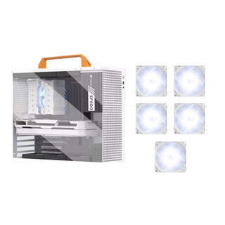 Box leader fool superman k99air portable portable atx small chassis desktop simple desktop computer host k99air + 5 white white light fans