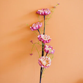 Xushansi hibiscus artificial flower azalea butterfly love flower white butterfly dried flower guest decoration living room tv cabinet dining table flower arrangement colorful butterfly hibiscus rose red