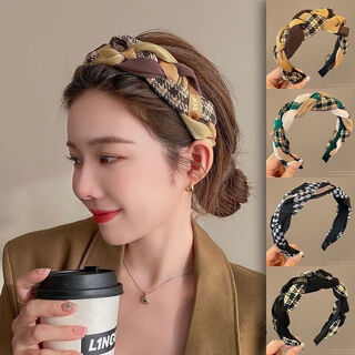 Princess xiang high-skull pressure hair headband women's high-end retro twist headband face wash anti-slip hairpin internet celebrity new hair bundle coffee color twist headband