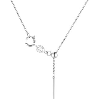 Fat donglai's same style dl 199818k gold necklace adjustable women's needle type chobon chain o-shaped chain plain chain color 45cm white gold o-shaped chain