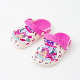 Aihukang aihukang children's baotou sandals summer boys and girls beach silicone shoes non-slip soft sole super cute cartoon style baby cartoon mermaid white 29 inner length 18cm warm reminder one size smaller
