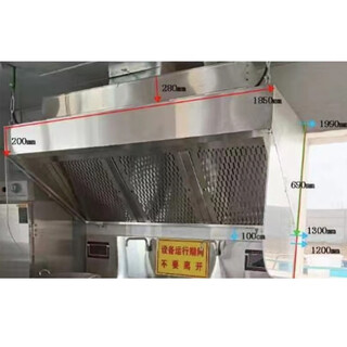 Od industrial range hood supports customized door-to-door installation
