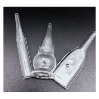 Suitable for blackhead absorption glass tube beauty instrument accessories gourd round cylindrical flat glass oil suction tube oil suction machine 1 piece each