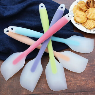 Yexiang silicone spatula baking tool cream spatula integrated shovel rubber cake mixing large nougat silicone spatula large 28cm random color