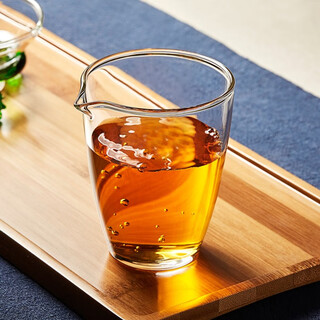 Lu changming thickened japanese style glass fair cup tea dispenser tea sea heat-resistant glass fair cup kung fu tea set accessories 300ml