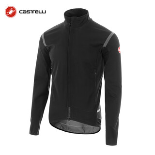 Castelli scorpion cycling jersey men's autumn and winter windproof and water-repellent professional racing bicycle long-sleeved jacket 4522511 085 light black m