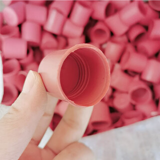 Taslon steel wire head protective cap red steel bar protective cap straight thread plastic protective sleeve cap sleeve cover plug 1