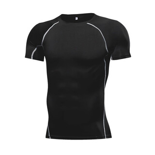 Mckenaten mk sports tights men's fitness training high-elastic tops vest vest quick-drying basketball training running t-shirt elite short xl