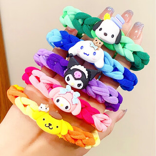 Haiyido sanrio diy braided bracelet rubber band liuyi handmade homemade bracelet bestie bracelet braided bracelet couple sanrio braided bracelet full set of 5 items material package