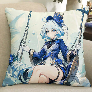 Chuangjingyi select funina pillow peripheral pillow original god water god funina god of justice doll doll two-dimensional birthday 2 50x50cm _rou2way