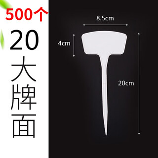 Yong huan noodle gardening ground sign writing plant label experimental plug ground sign succulent label signage ground plug sign 500 small noodles 20cm white