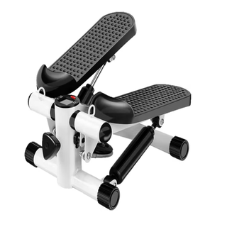 Jianyan household stepper, female silent weight loss artifact, in-situ mountaineering stepper, sports fitness equipment, small stepper, upgraded hydraulic load-bearing classic black and white