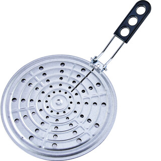 Japan imported direct fire heat conduction plate earthen pot casserole anti-burn black pad easy to store cleaning handle foldable heat conduction plate 20cm