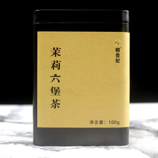 Chao guifei jasmine fragrance liubao tea guangxi hengxian authentic aged old black tea betel nut fragrance suitable for self-drinking 100g can