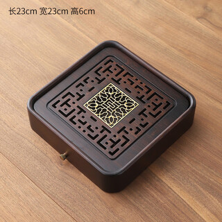 Gianxi tea tray household 2024 new bamboo tea sea small tea set tea set drain dry soaking set square tea tray wufu linmen trumpet