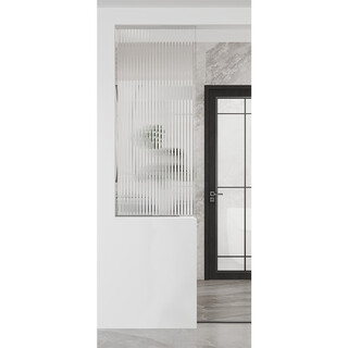 Mexueer crylic invisible frame water ripple partition high-transparency art ultra-white glass living room entrance simple screen invisible edge half wall 5mm