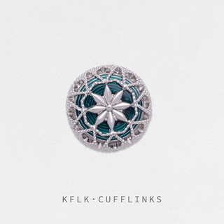 Kaflink hollow luxury metal brooch high-end lapel pin button collar button collar corner button suit clothing accessories men's badge breast button xz-k066 green 1 piece