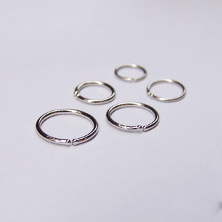 Youshinuo pt950 platinum earrings, white gold earrings, simple multi-pierced earrings, pt990 platinum small earrings 0.23g*single