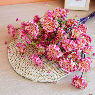 Xushansi hibiscus artificial flower azalea butterfly love flower white butterfly dried flower guest decoration living room tv cabinet dining table flower arrangement colorful butterfly hibiscus 5 rose red