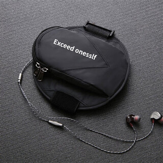 Nufeng running mobile phone carrying artifact sports arm bag for mobile phone ultra-thin new outdoor wrist bag for men and women anti-reflective black suitable for mobile phones within 6.5 inches