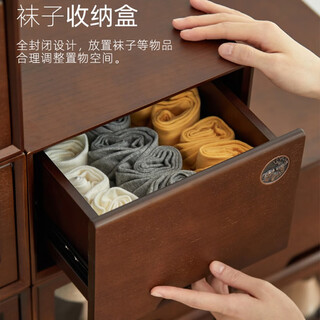 Nalandohao solid wood shoe box storage box transparent shoe cabinet artifact drawer type acrylic storage box internet celebrity dustproof shoe rack solid wood drawer shoe box (1 piece)