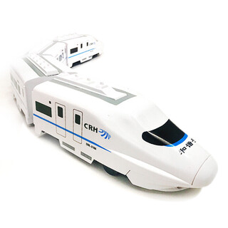 Children's large high-speed train harmony train toy boy electric train track car model 84 cm sound and light universal harmony four carriages ordinary battery version