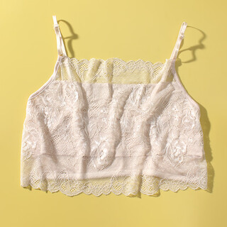 Silk suspender tube top anti-exposure underwear for women with sexy lace breast-wrapped mulberry silk vest for summer