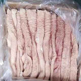 Pig large intestine head fresh frozen large intestine head pig large intestine head with ice 5 jin jin is equal to 0.5 kg fresh frozen large intestine head no-wash large intestine gross weight