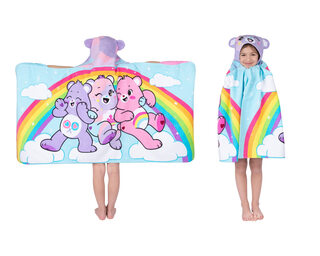 Franco children's soft cotton hooded bath towel care bears cartoon pattern 60x127cm