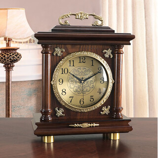 Zhizhen new chinese style home decoration living room european style antique table clock creative clock decoration home decoration retro table clock ornaments bedside clock 322-manual synchronization movement