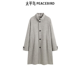 Peacebird men's winter loose sheep wool comfortable casual coat b1aae4b30 gray 1 m